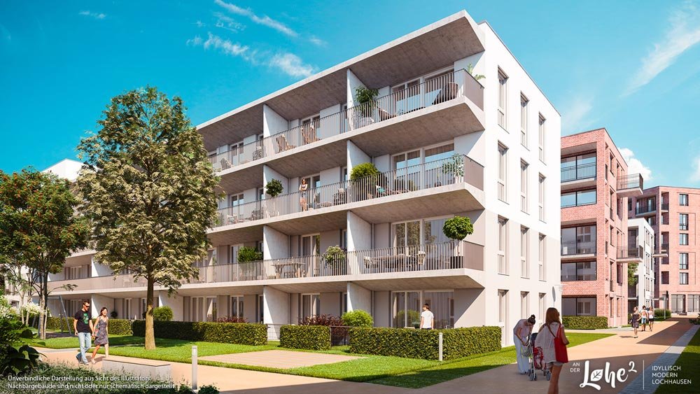 Image from new build property development project An der Lohe 2 Henschel-/Federseestraße, München / Lochhausen DEMOS Wohnbau GmbH - Bauträger