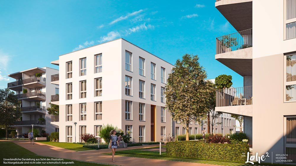 Image from new build property development project An der Lohe 2 Henschel-/Federseestraße, München / Lochhausen DEMOS Wohnbau GmbH - Bauträger