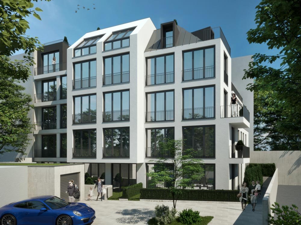 Image new build property condominiums Merianhof Frankfurt am Main / Nordend