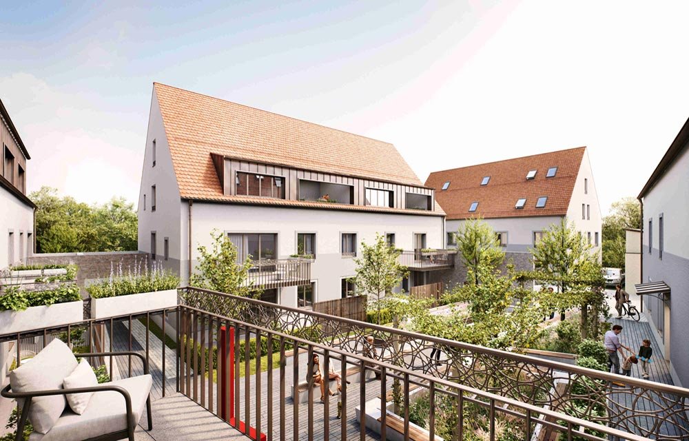 Image new build property WOHNEN AM WITTELSBACHER MARKT - Langquaid / Regensburg / Bavaria / Munich