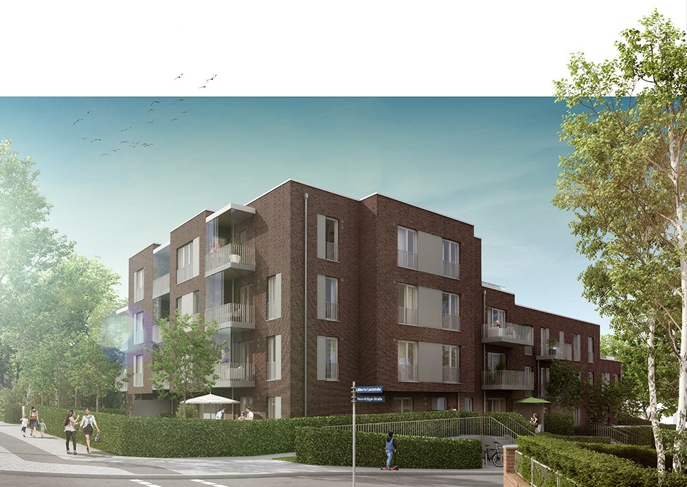 Image new build property condominiums Iserbrook Hus Hamburg / Iserbrook