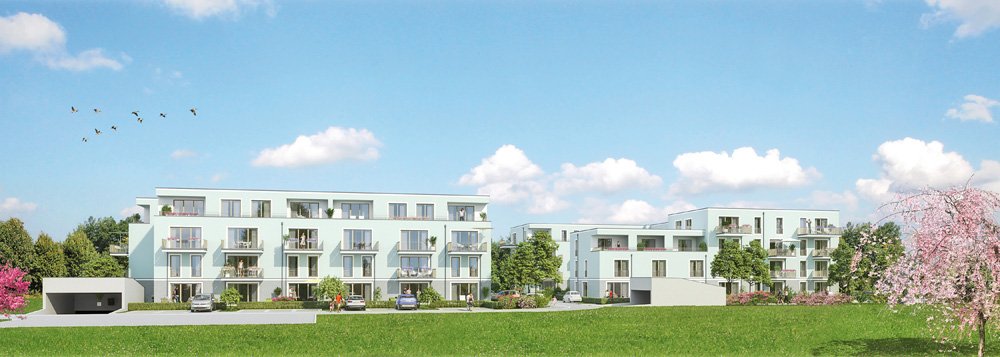 Image new build property condominiums Moosaria Moosburg an der Isar / Munich