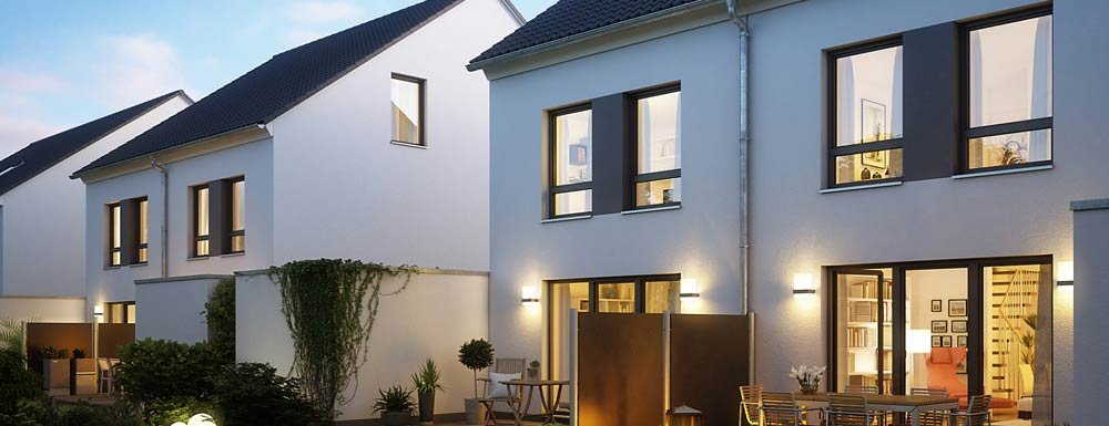 Image new build property houses Quartier Apfelgrund Lich / Eberstadt / Frankfurt / Hessen