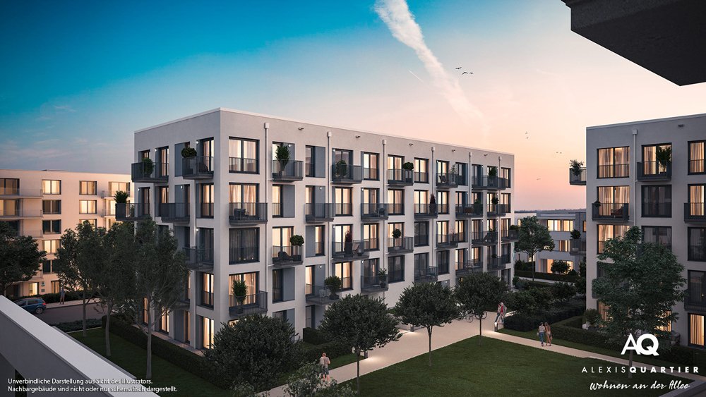 Image new build property ALEXISQUARTIER – Wohnen an der Allee Munich / Perlach Image new build property ALEXISQUARTIER – Wohnen an der Allee Munich / Perlach
