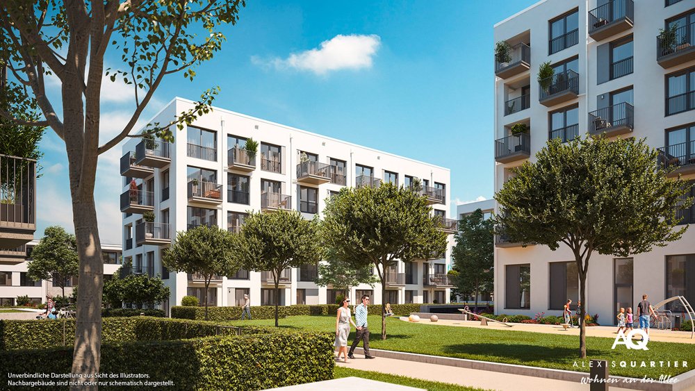 Bild Neubauprojekt ALEXISQUARTIER – Wohnen an der Allee Bild Neubauprojekt ALEXISQUARTIER – Wohnen an der Allee