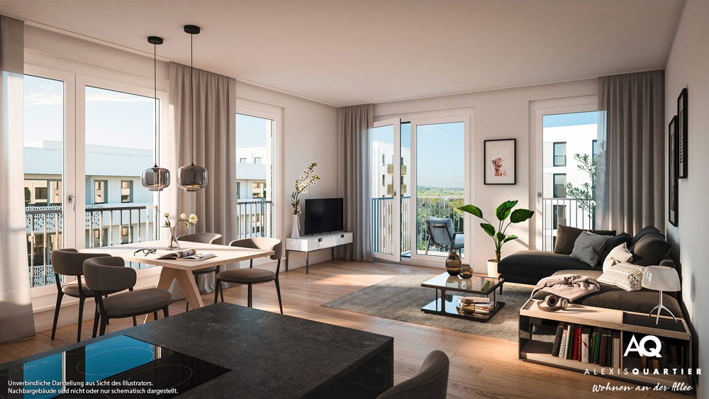 Image new build property ALEXISQUARTIER – Wohnen an der Allee Munich / Perlach Image new build property ALEXISQUARTIER – Wohnen an der Allee Munich / Perlach
