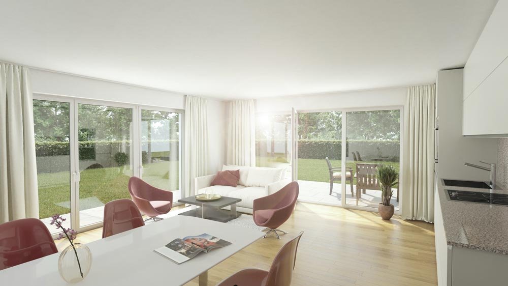 Image new build property condominiums WEHRSTAUDEN Karlsfeld / Munich / Bavaria