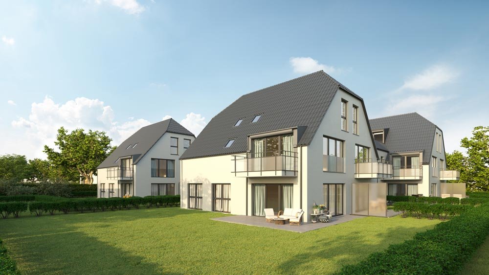 Image new build property condominiums WEHRSTAUDEN Karlsfeld / Munich / Bavaria
