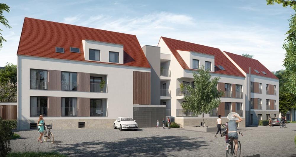 Image new build property condominiums Schlosscarree Sersheim Stuttgart / Baden-Württemberg