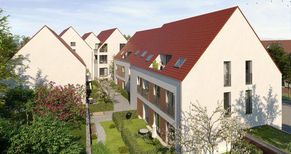 Image new build property condominiums Schlosscarree Sersheim Stuttgart / Baden-Württemberg