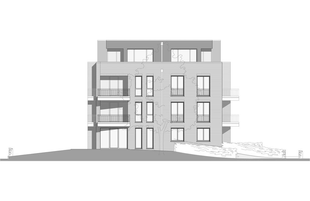 Image new build project condominiums An der Lohe Hamburg / Niendorf