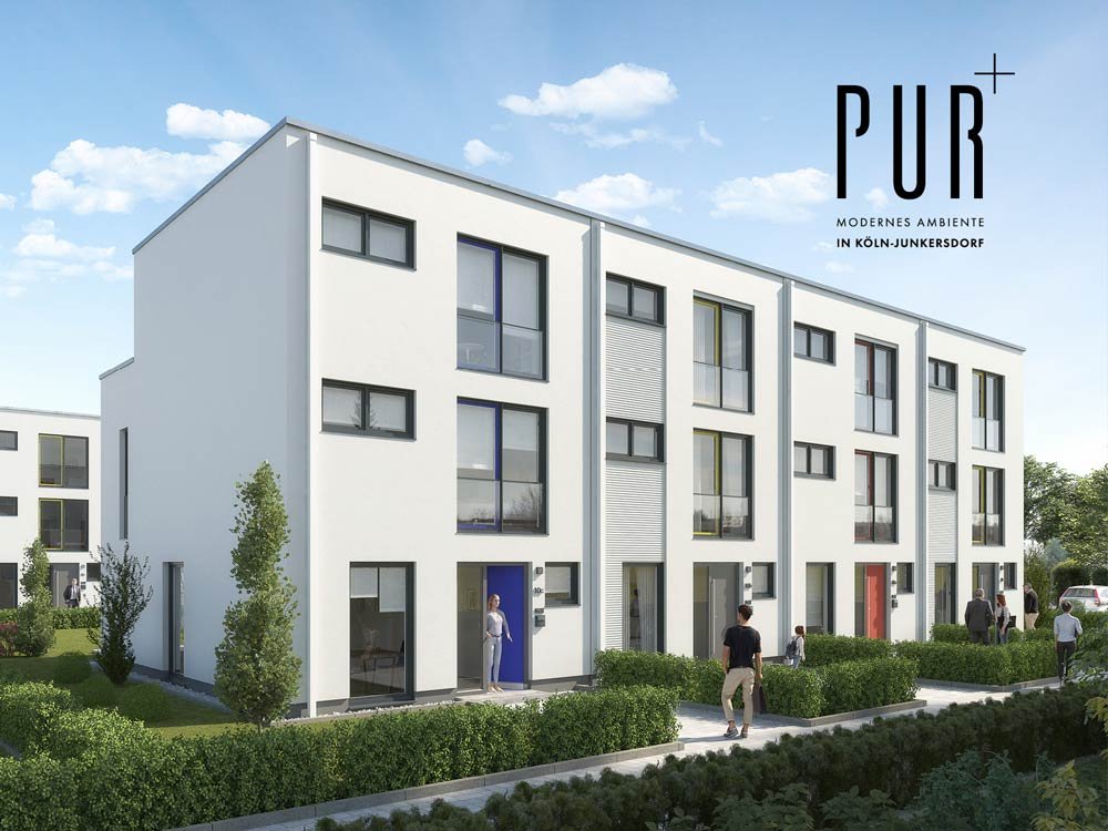 Image new build property houses PUR PLUS Junkersdorf Cologne / Junkersdorf