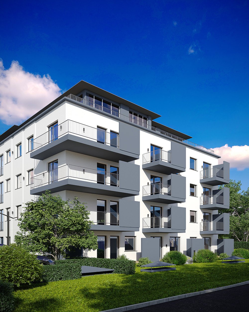 Image new build property condominiums Wohnquartier Flößau 100 Flößaustraße Fürth