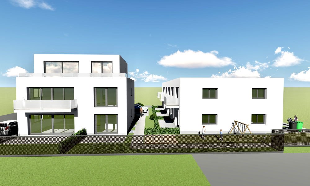 Image new build project condominiums Zypressenstraße 41 Cologne / Heimersdorf