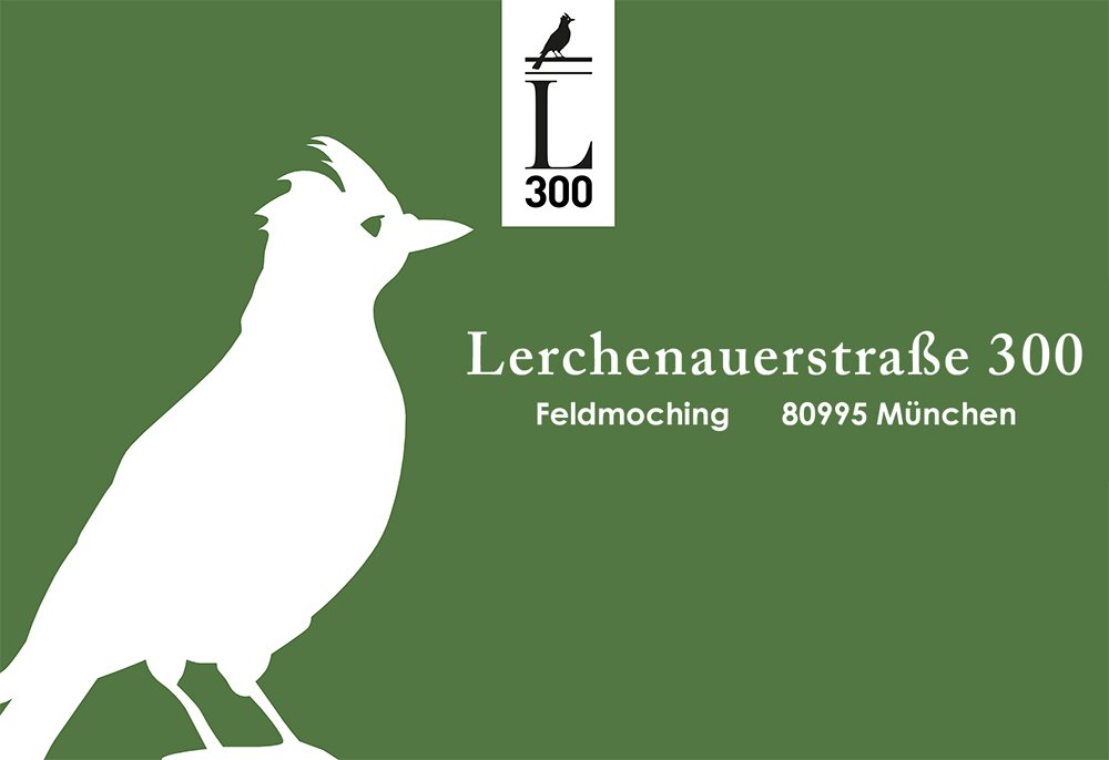 Logo image new build property condominiums Lerchenauerstraße 300 Munich / Feldmoching