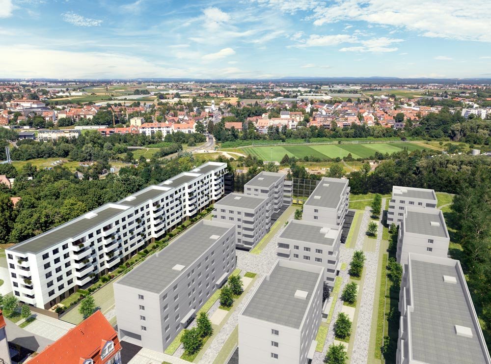 Image new build property condominiums tramliving – 1. Bauabschnitt / 1st construction phase Nuremberg / Muggenhof