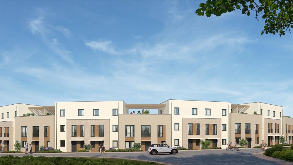 Image new build property condominiums and houses Altstadtlogen Idstein / Frankfurt / Hessen