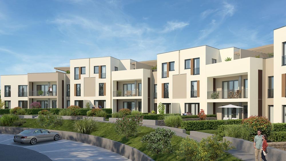 Image new build property condominiums and houses Altstadtlogen Idstein / Frankfurt / Hessen