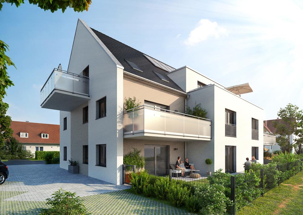 Image new build property condominiums Sommerstraße Nuremberg / Großreuth bei Schweinau