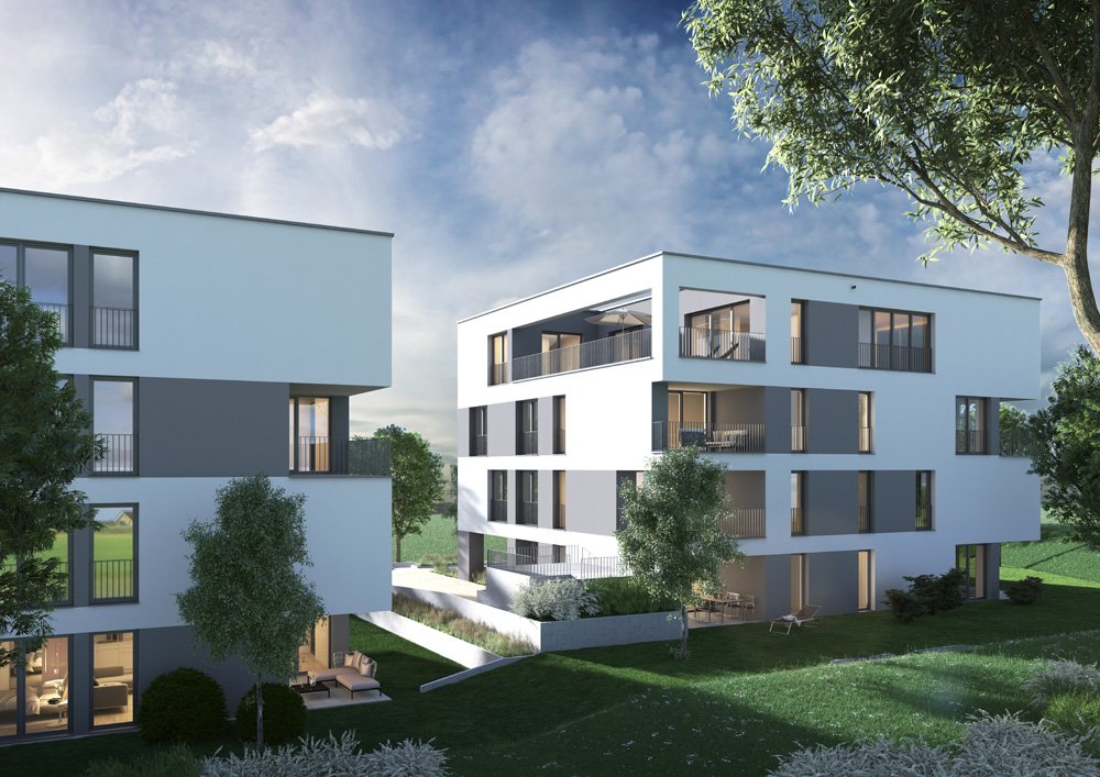 Image new build property condominiums In the Akademiegärten 1 and 3 Neuhausen auf den Fildern / Esslingen / Stuttgart