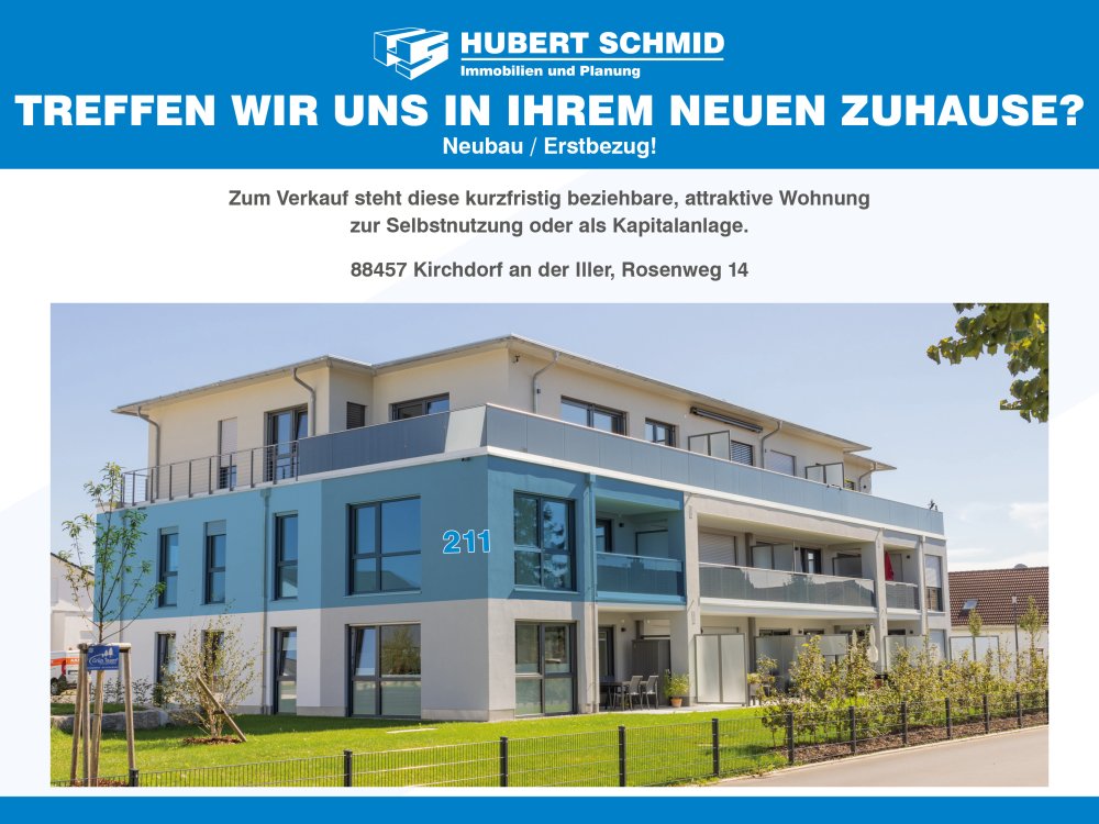 Image new build property condominiums Rosenweg Kirchdorf an der Iller / Biberach / Baden-Württemberg