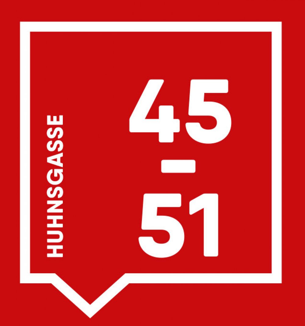 Logo image new build property Huhnsgasse 45-51 Cologne / Altstadt-Süd