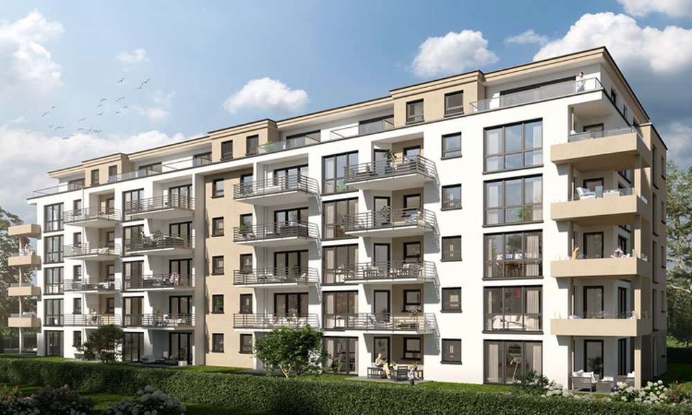 Image new build property condominiums Mainz-Kostheim, Am Alten Lindewerk 4, 6 und 8 Mainz / Frankfurt