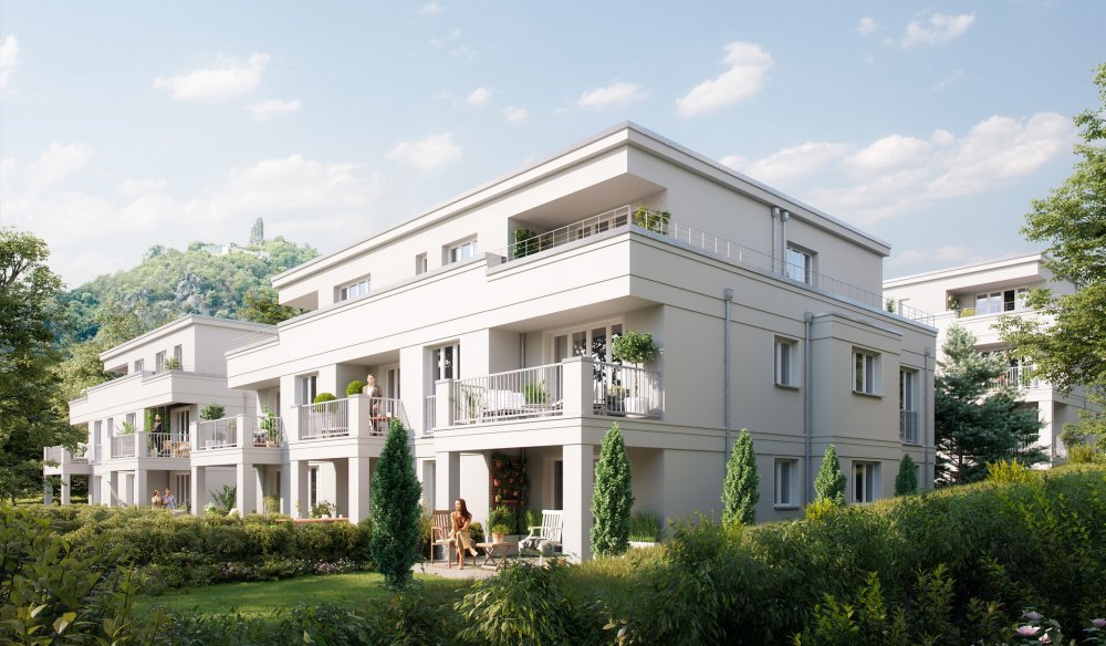 Picture of the new building project in the Rhine Valley Gardens, Bad Honnef near Cologne