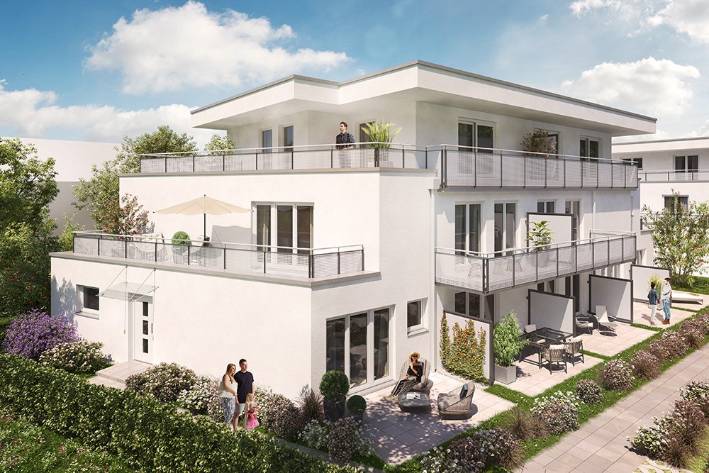 Image new build property condominiums Neufahrn Terrassen Neufahrn near Freising / Munich