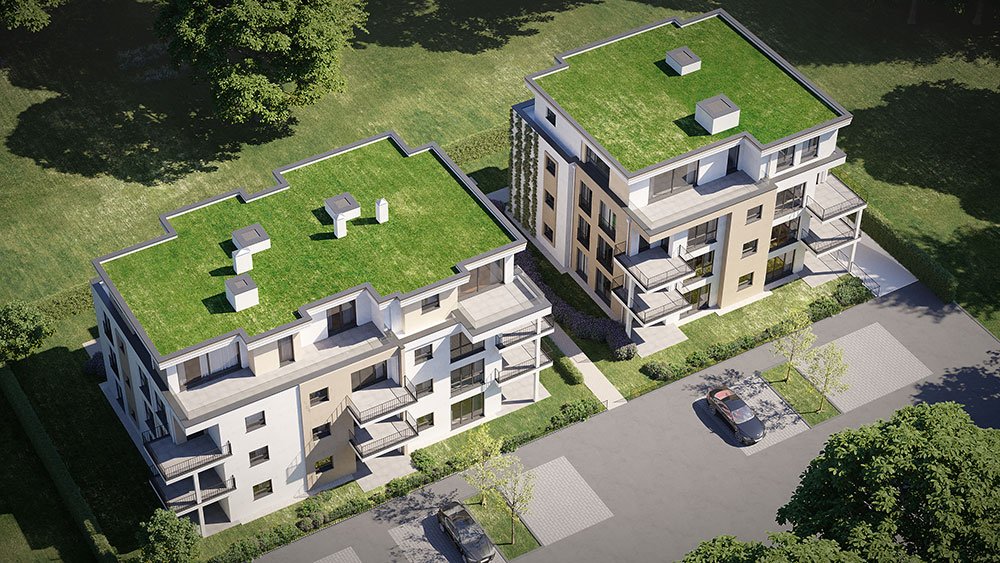 Image new build property condominiums Liederbach, Auf den Gänsewiesen 8, 10 und 10a Frankfurt / Liederbach am Taunus