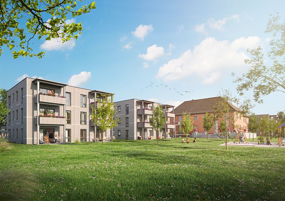 Image new build property condominiums Wohnen im Park Horb am Neckar
