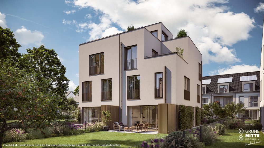 Image new build property GREEN MITTE KIRCHHEIM – family houses Kirchheim bei Munich / Munich