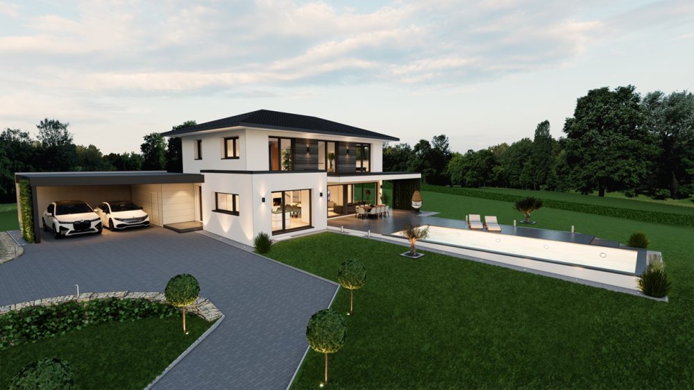 Image new build property Detached house Groß St. Florian with view Koralpe