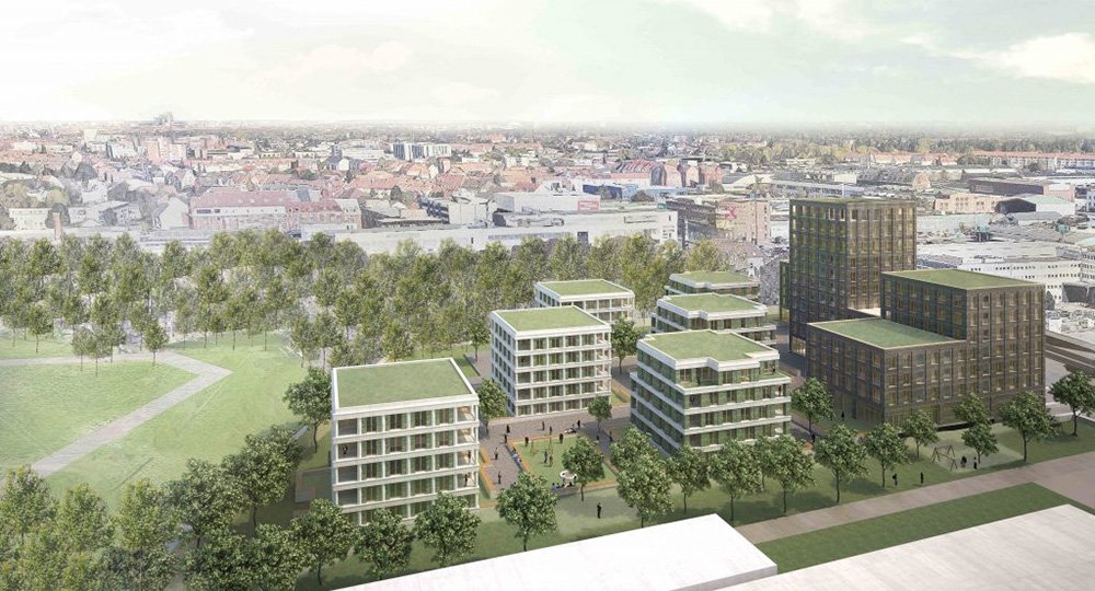 Image new build property Quartier Leineauen Hanover / Wülfel