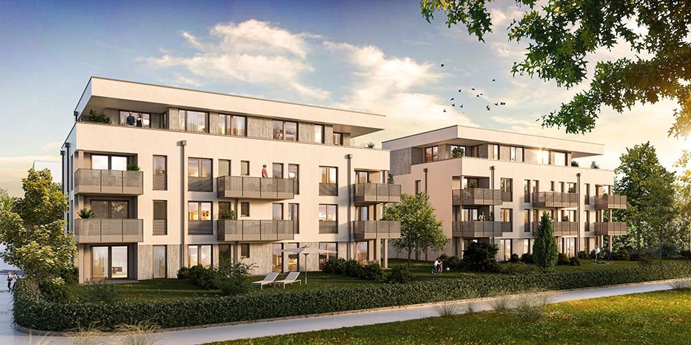 Image new build property condominiums La Vita Haselhöhe No. 2 Wacholderweg Künzelsau