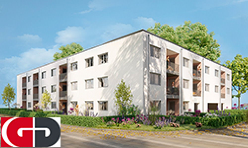 Marie-Juchacz-Straße 1+3 | New build subsidized housing with 16 condominiums for block sale