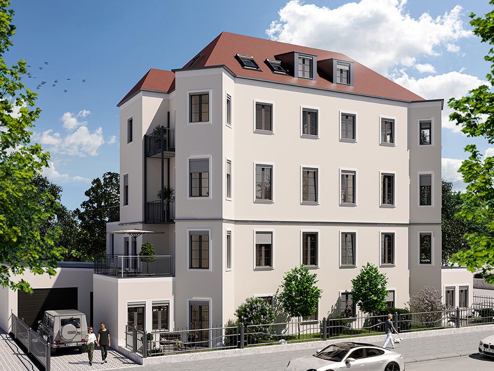 Image renovated property condominiums Provino Palais Augsburg