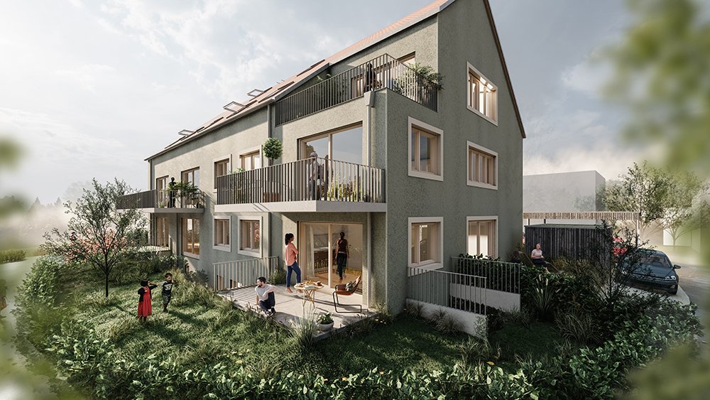 Image new build property condominiums Wohndomizil Grosselfingen Schmiedegasse
