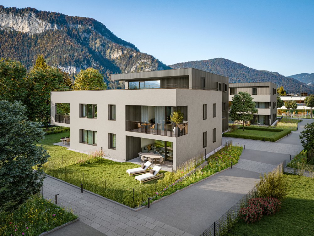 Image new build property condominiums ELBOGEN HÖFE Loferer Straße St. Johann in Tirol