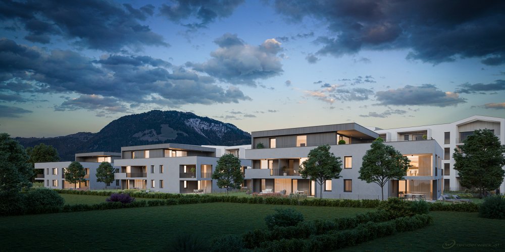 Image new build property condominiums ELBOGEN HÖFE Loferer Straße St. Johann in Tirol