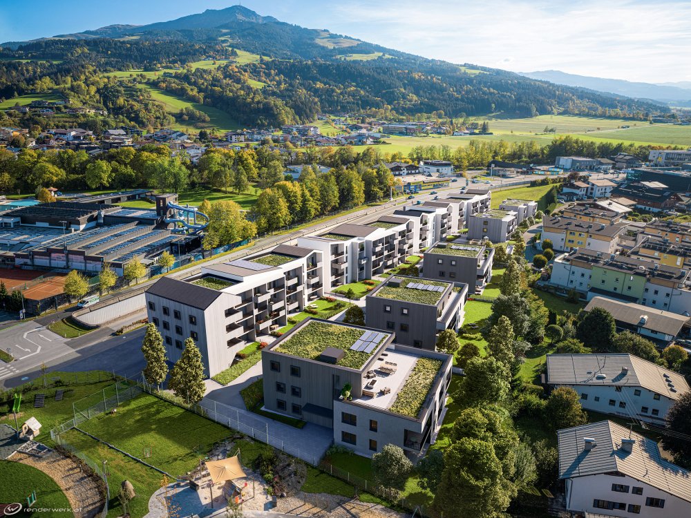 Image new build property condominiums ELBOGEN HÖFE Loferer Strasse St. Johann in Tirol