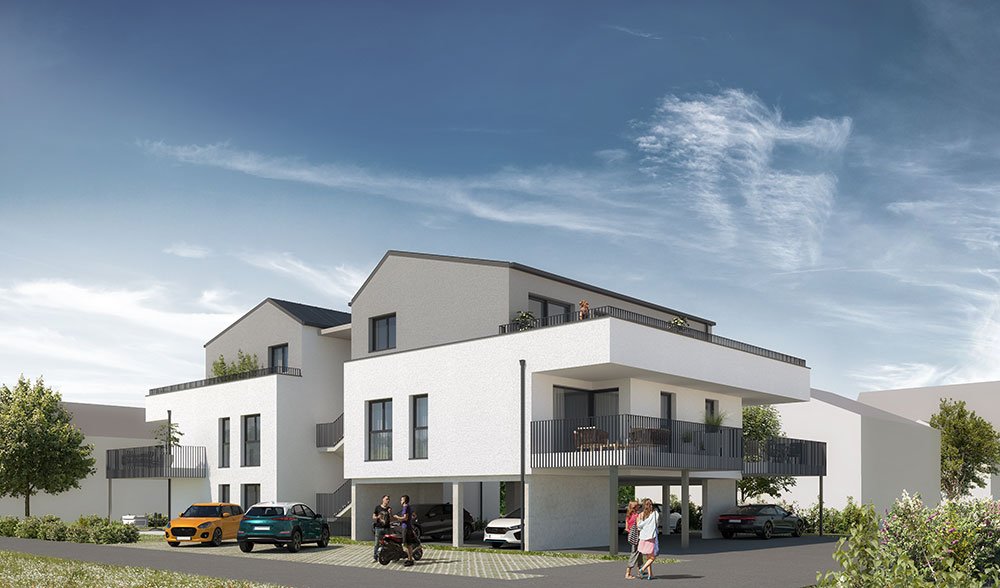 Image new build property condominiums Seeblick Reifnitz am Wörthersee Seenstraße