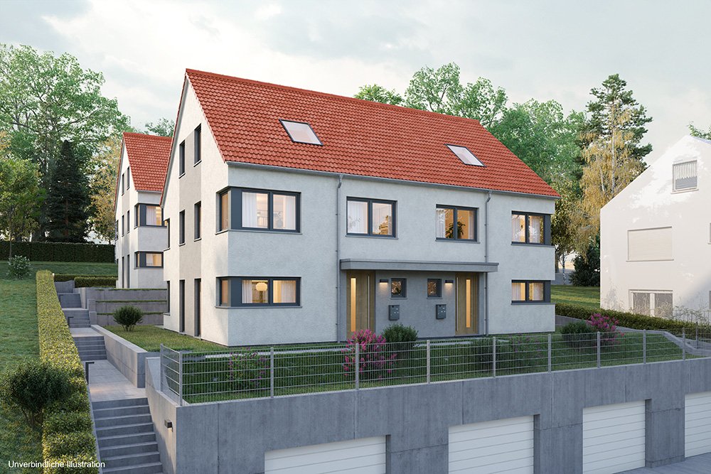 Image new build property house Kugelbergstraße 7 – 9 Freiberg am Neckar