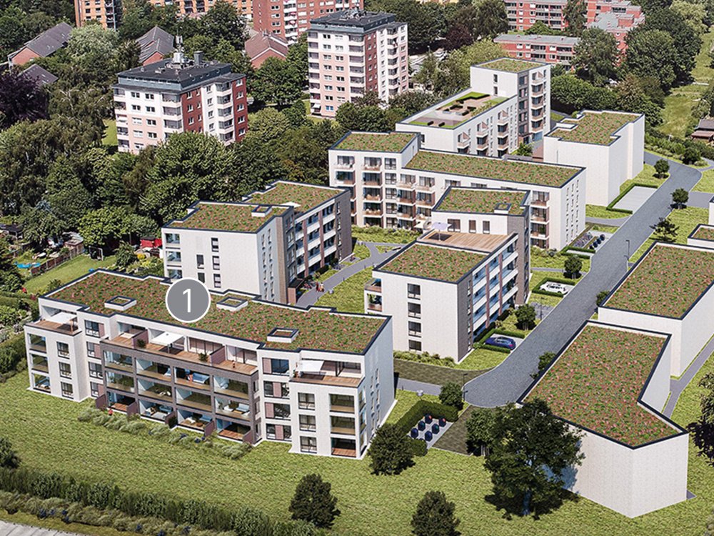 Image new build property WOHNQUARTIER MUMM‘SCHE KOPPEL - Haus 1, Flensburg