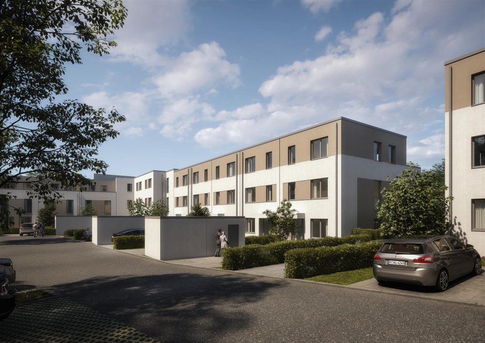 Image new build property condominiums and houses Parkquartier Heubruch Goldammerstraße Wuppertal