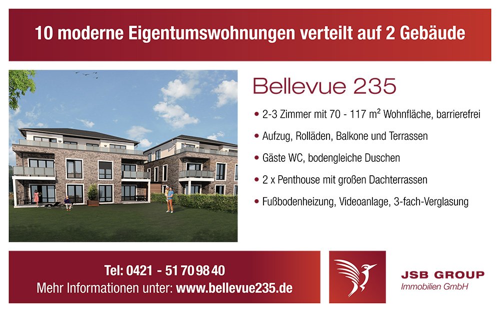 Image new build property Bellevue 235, Bremen