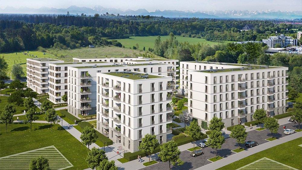 Image new build property condominiums PANDION VERDE 2 - Globalverkauf Hans-A.-Engelhard-Straße Munich