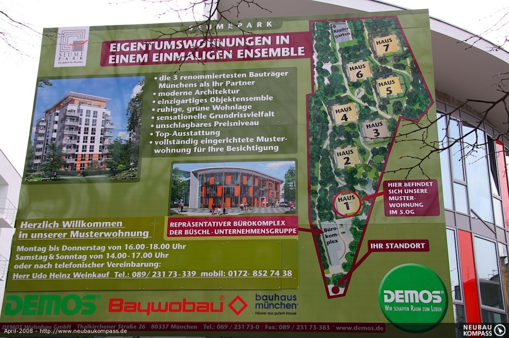 Seumepark Sendling Munich Obersendling Demos Wohnbau New