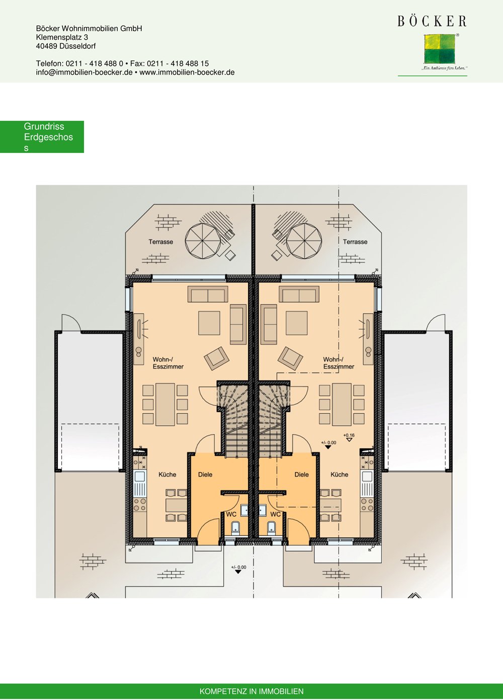 Wohnen im Rosenpark DuisburgBuchholz buy new build Semidetached house
