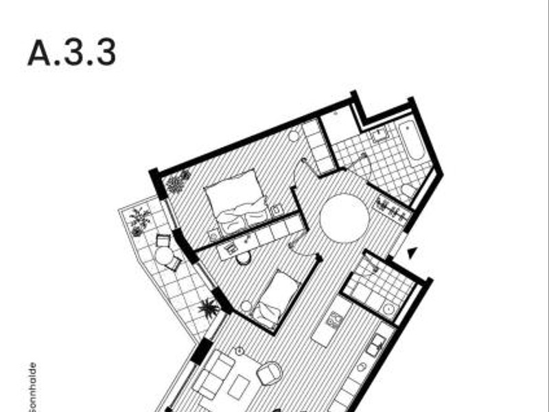 2. Obergeschoss ETW A.3.3
